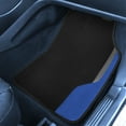 thumbnail image 4 of FH Group Color-Block Carpet Liners Non-Slip Car Floor Mats with Faux Leather Accents - Full Set, 4 of 7