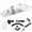 White, variant on Dengmore Vehicle Mounted Vacuum Cleaner Wired Vehicle Automotive Household Dry Wet Dual purpose High power Rechargeable Hand held Vacuum Cleaner