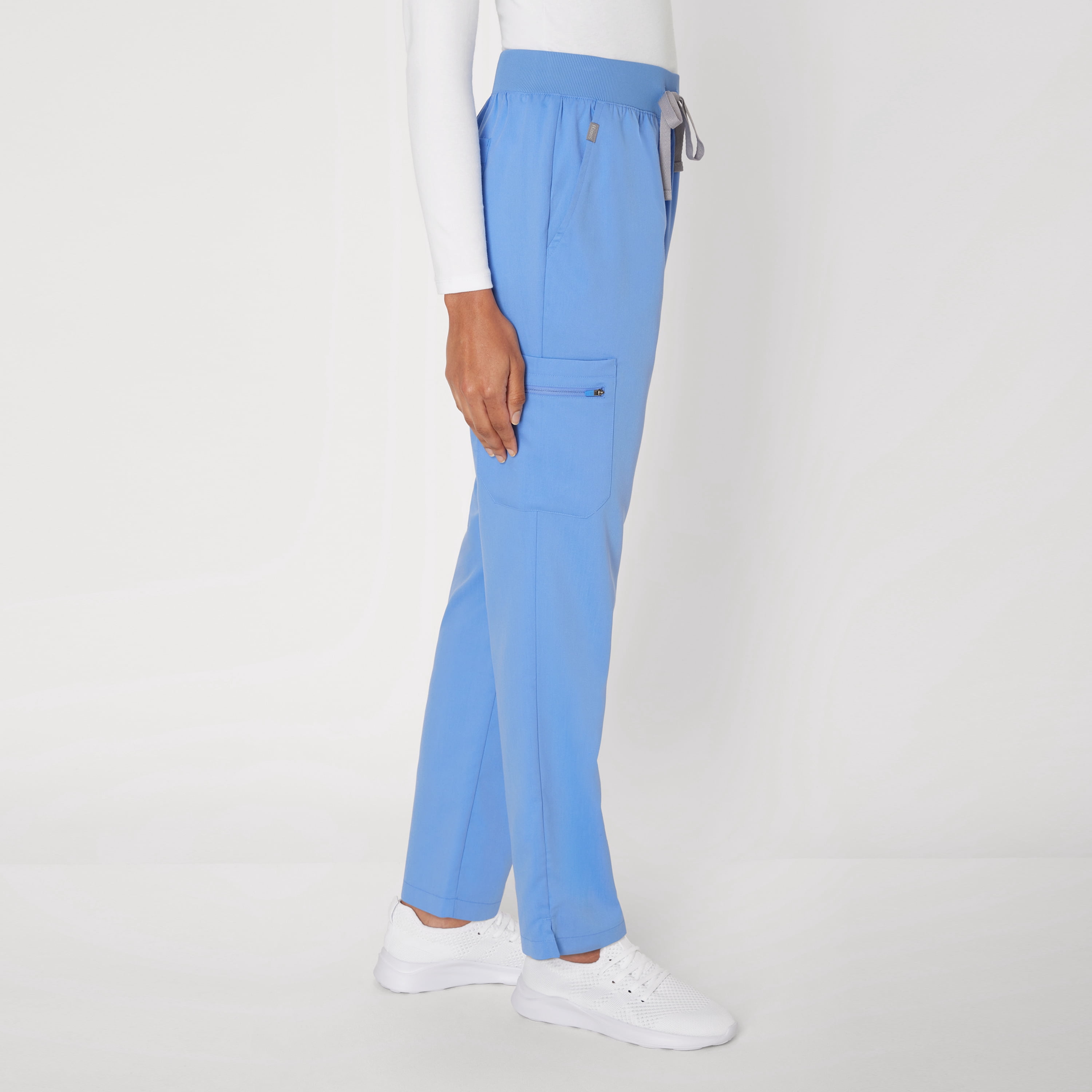 Hanes Women's Scrubs Drawstring Scrub Pants, Premium, Straight Leg, Pockets, Sizes XS-3XL