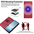 thumbnail image 4 of Leather For Google Pixel 10 Pro XL / Pixel 9 Pro XL, RFID Blocking Protection, Playful Cats Embossed Flip Wallet Leather Case With Card Holder Magnetic Closure  Phone Cases Cover,Red, 4 of 7