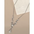 thumbnail image 4 of Believe by Brilliance Women's Fine Silver Plated Cubic Zirconia Vine Pendant Necklace, 18", 4 of 7