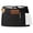 Black-1 Pack, variant on DOVACKA Black Half Waist Server Apron with 3 Pockets, Unisex for Waitress & Waiter, Restaurant Home
