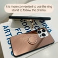 thumbnail image 6 of Allytech Mirror Case for iPhone 14 Pro Max for Girls Women Makeup, Bling Rhinestone Ring Holder Finger Grip Kickstand Cover, Full Body Protection Precise Cutouts Shockproof Case - Silver, 6 of 10