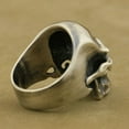 thumbnail image 6 of Red CZ Eyes 925 Sterling Silver Skull Ring Biker Rock Punk Jewelry TA46 US Size 12.5, 6 of 16
