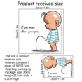 thumbnail image 5 of Pegatinas de advertencia divertidas para inodoro, tapa de inodoro para orinar de niños de dibujos animados, pegatina para puerta de WC, decoración autoadhesiva extraíble, papel para el hogar de 22,5* TUNC Sencillez, 5 of 5