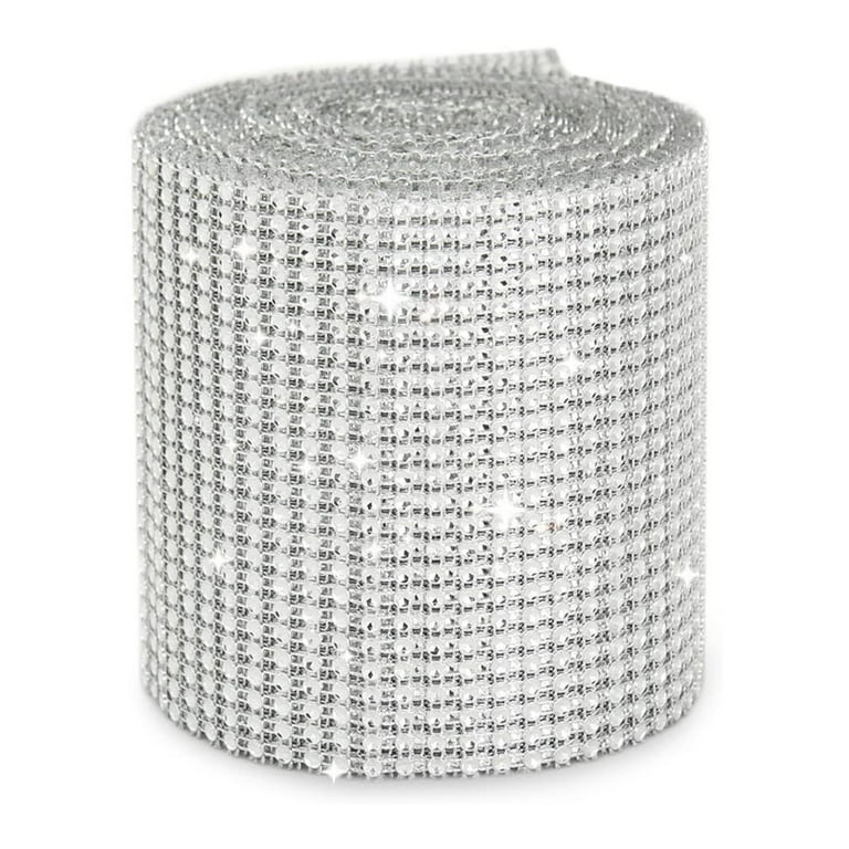Silver Crystal Rhinestone Ribbon, Self Adhesive Diamond Wrap (1.3 Yards, 3  Rolls), PACK - Harris Teeter
