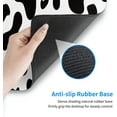 thumbnail image 5 of Cow Print Gaming Mouse Pad 31.5×11.8 Inch XL Black White Cow Spots Extended Large Mouse Pad Non-Slip Rubber Base Laptop Desk Pad Computer Keyboard Mouse Mat Home Office Decor Accessories, 5 of 6