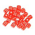 thumbnail image 1 of 25 Piezas Dados Juegos de Accesorios de Juguete Accesorio 12 Mm Dados de Seis Caras CUTICAT Translúcido dados, 1 of 8