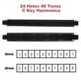 thumbnail image 5 of Aibecy Professional Harmonica Armonica Key C 24 Hole Diatonic Mouth Organ for Music Student Teacher Beginner Blues Folk Jazz Pop Performance with Case Gift, 5 of 6