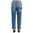 thumbnail image 5 of Judy Blue Full Size Mid Rise Bf Patch  Repair Destroy Release Hem Jeans Plus Size, 5 of 11