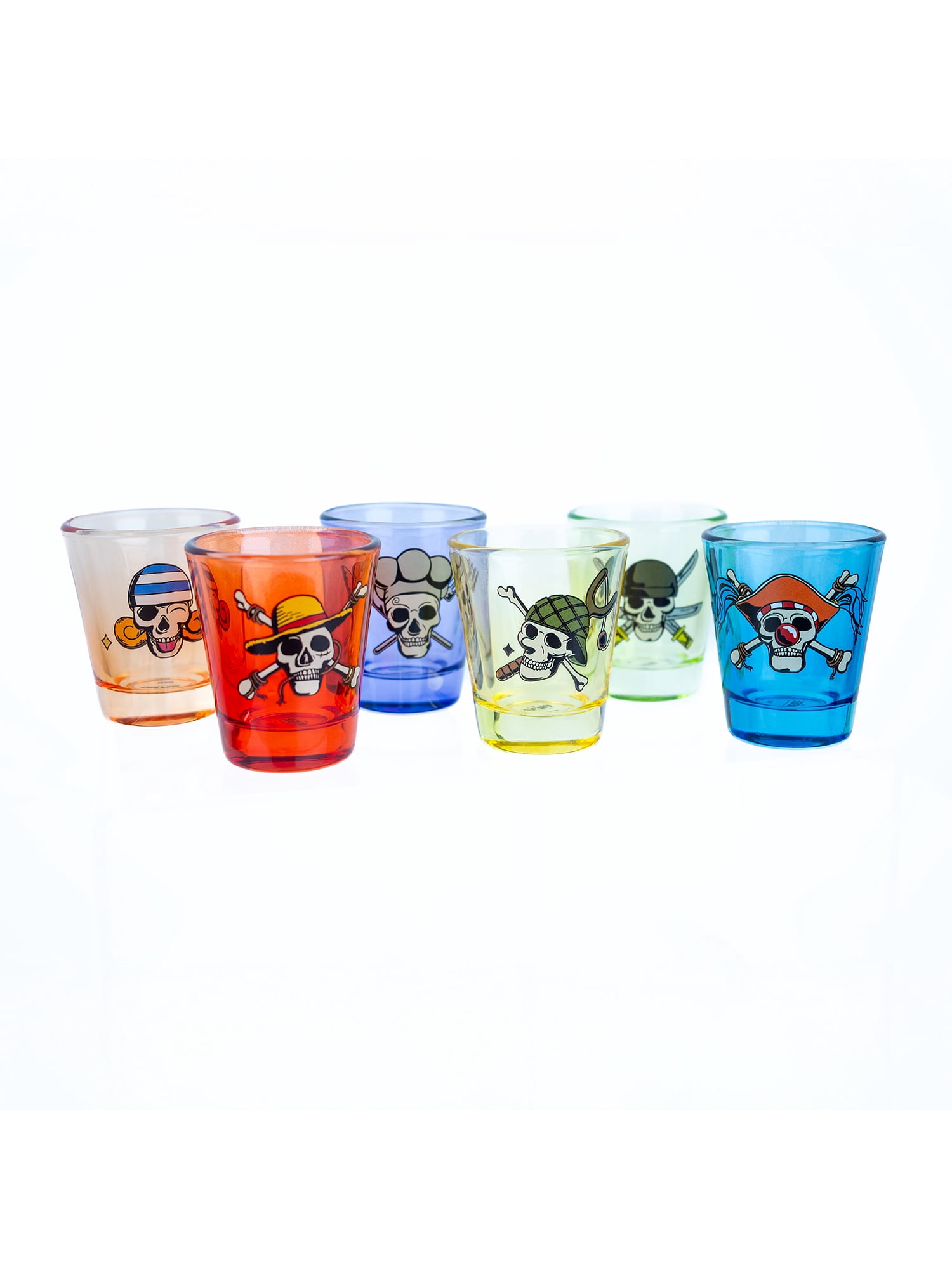 Netflix One Piece, Jolly Roger Mini Glass Shot Blind Box, 1 out of 6 Colors