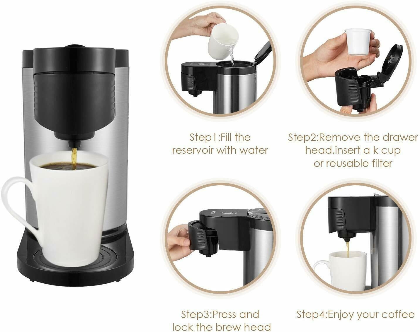 Aicok single outlet cup coffee maker