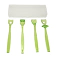 thumbnail image 3 of Xuanheng 4x Tongue Tip Exerciser Develop Language Oral Muscle Training Learning Spoon Clear Green, 3 of 8