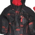 thumbnail image 2 of Zero Xposur Toddler Boys Red Stripe Snowsuit Coat & Snow Bibs Set 12 Months, 2 of 2