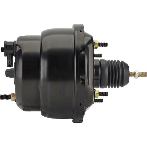 Dual Diaphragm Power Brake Booster, 7 Inch, Black Finish