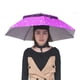 thumbnail image 2 of Injueey Sombrero con sombrilla para el Día del Padre, gorras de sombrilla, estructura metálica, suministros de viaje, paraguas para la Paraguas de lluvia púrpura, 2 of 6