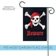 thumbnail image 3 of Toland Home Garden Beware Summer Pirate Flag Double Sided 12x18 Inch, 3 of 5