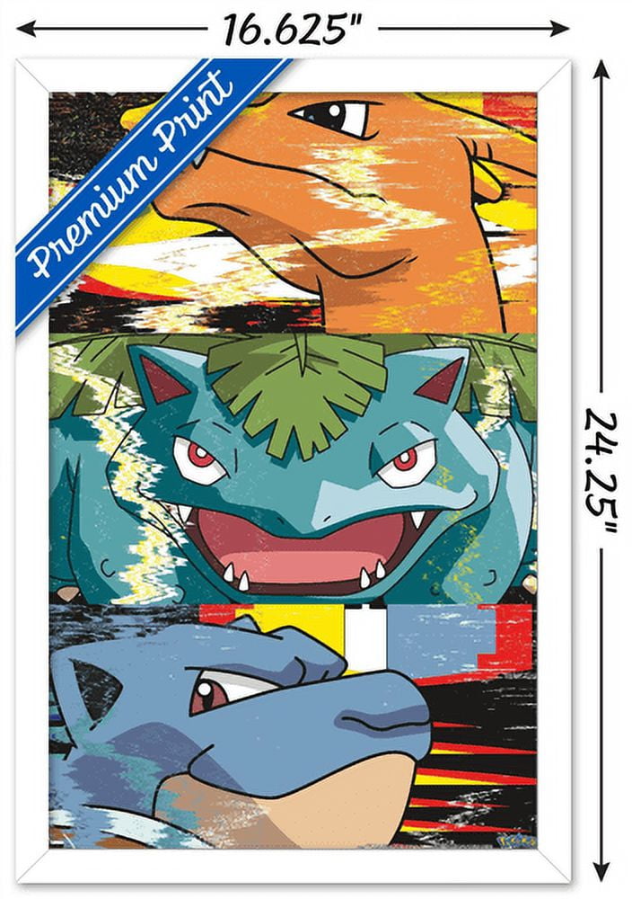 Kit Trio 3 Poster Decorativo A3 Brilhante Pokémon Iniciais - BD Net  Collections - Pôster - Magazine Luiza