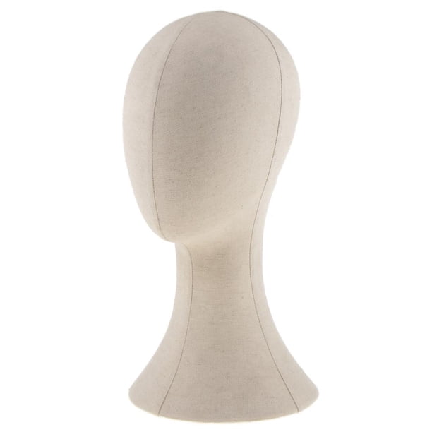 Peluca Cabeza Soporte Bloque Durable Y Resistente Cabeza De Maniquí Para Pelucas Fabricación De Pantalla 22 Pulgadas, Accesorios De Herramienta Macarena cabeza de maniquí de lona