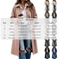 thumbnail image 4 of Dzrciro Plaid Long Coat for Women, Long Sleeve Lapel Open Front Button Checkered Trench Coat, Elegant Fashion Fall Outerwear S-2XL, 4 of 8