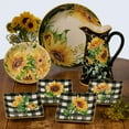 thumbnail image 2 of Sunflower Fields Set/4 Canape Plates, asst., 2 of 2