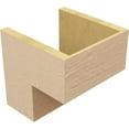 thumbnail image 5 of 10"W x 10"D x 10"H Wide Chapel Hill Rough Cedar Woodgrain TimberThane Corbel, Primed Tan, 5 of 6