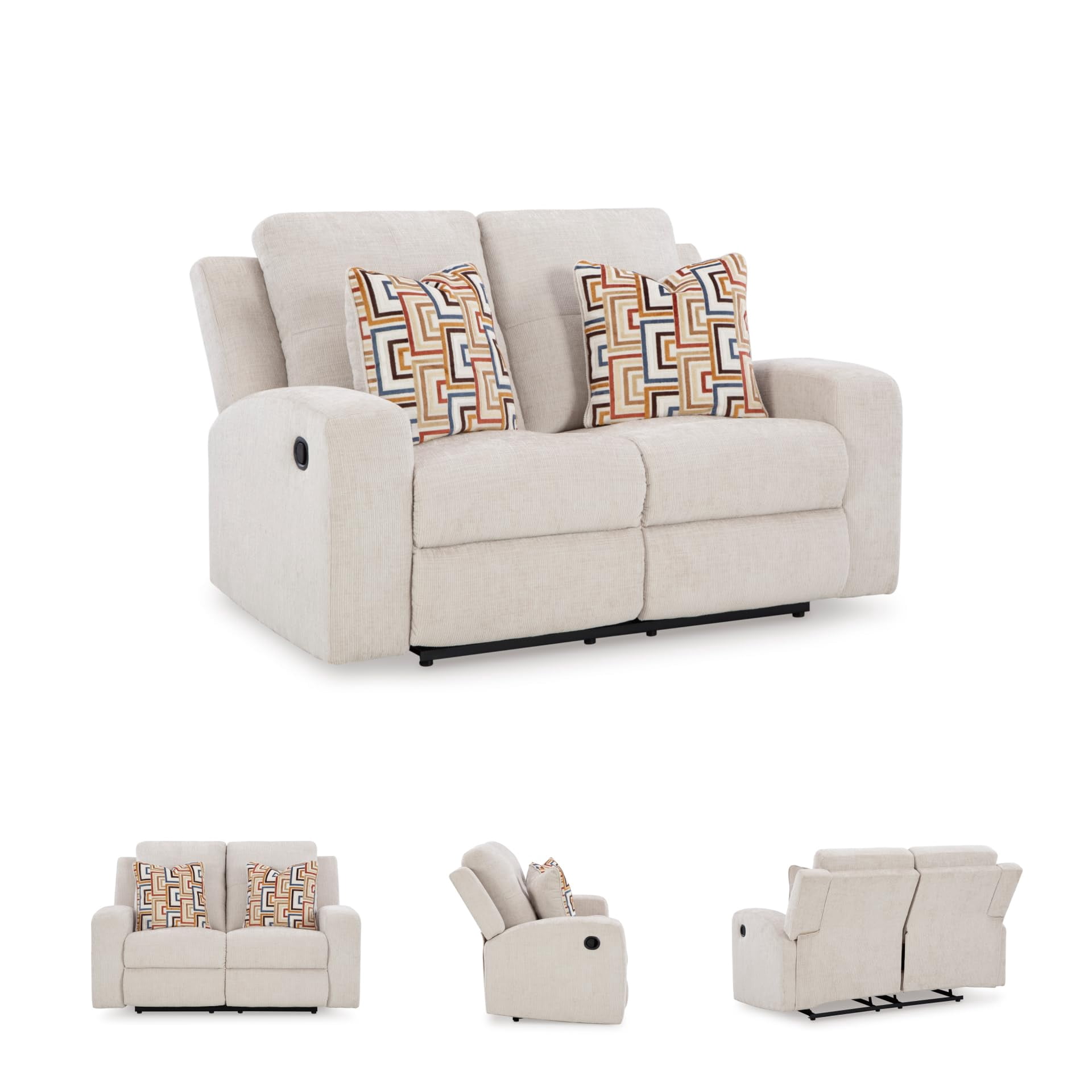 Signature Design by Ashley Danum Beige Reclining Loveseat