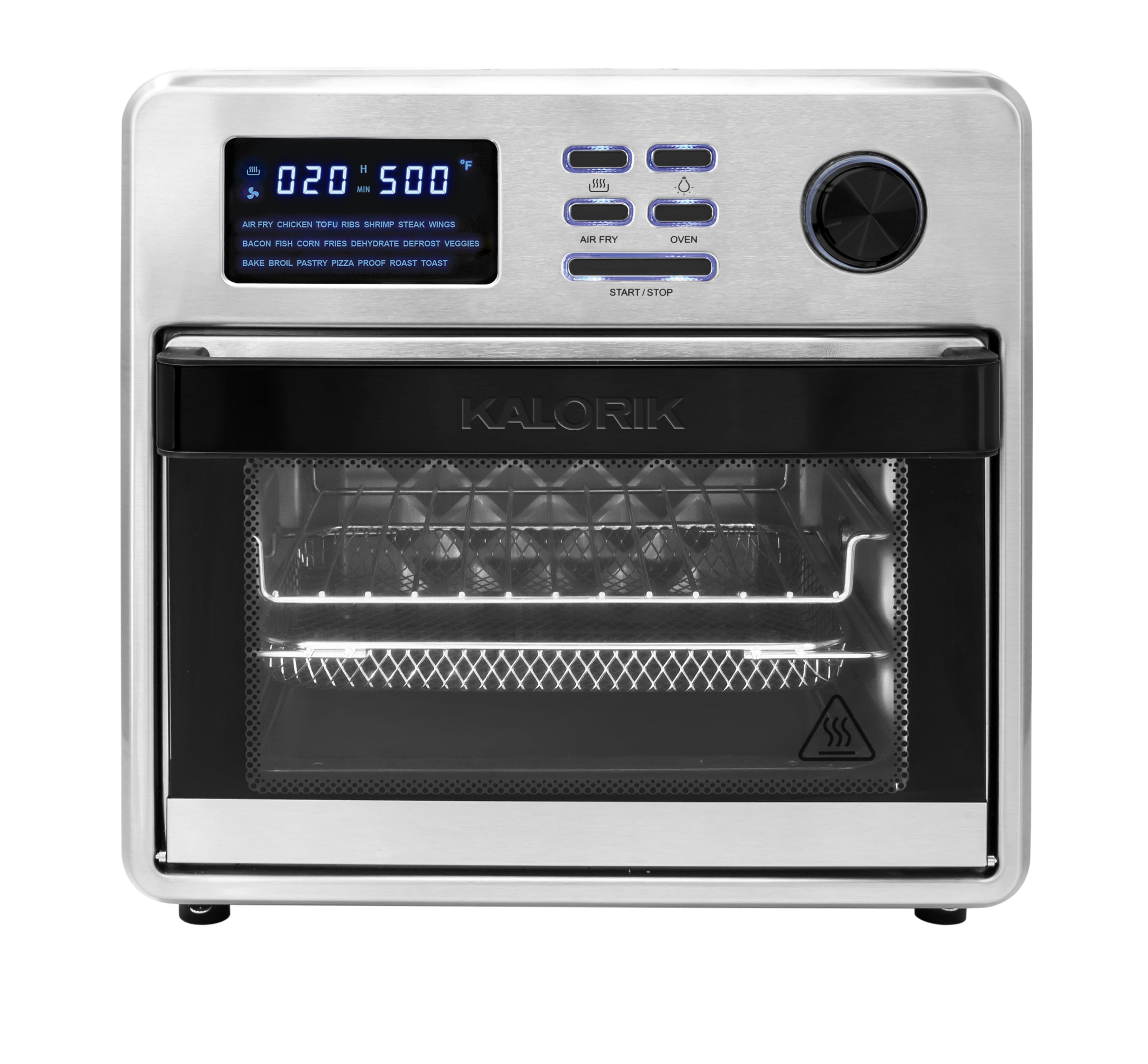 HOMCOM 12 QT Air Fry Oven 8 In 1 Countertop Oven Combo with Air Fry Roast  Broil Bake and Dehydrate 1700W with Accessories and LED Display Black