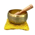 thumbnail image 3 of Brass Singing Bowl for Meditation & Sound Healing | Traditional Tibetan Style | Deep Resonance | Ideal for Yoga, Mindfulness & Spiritual Use (4.5 inch), 3 of 4