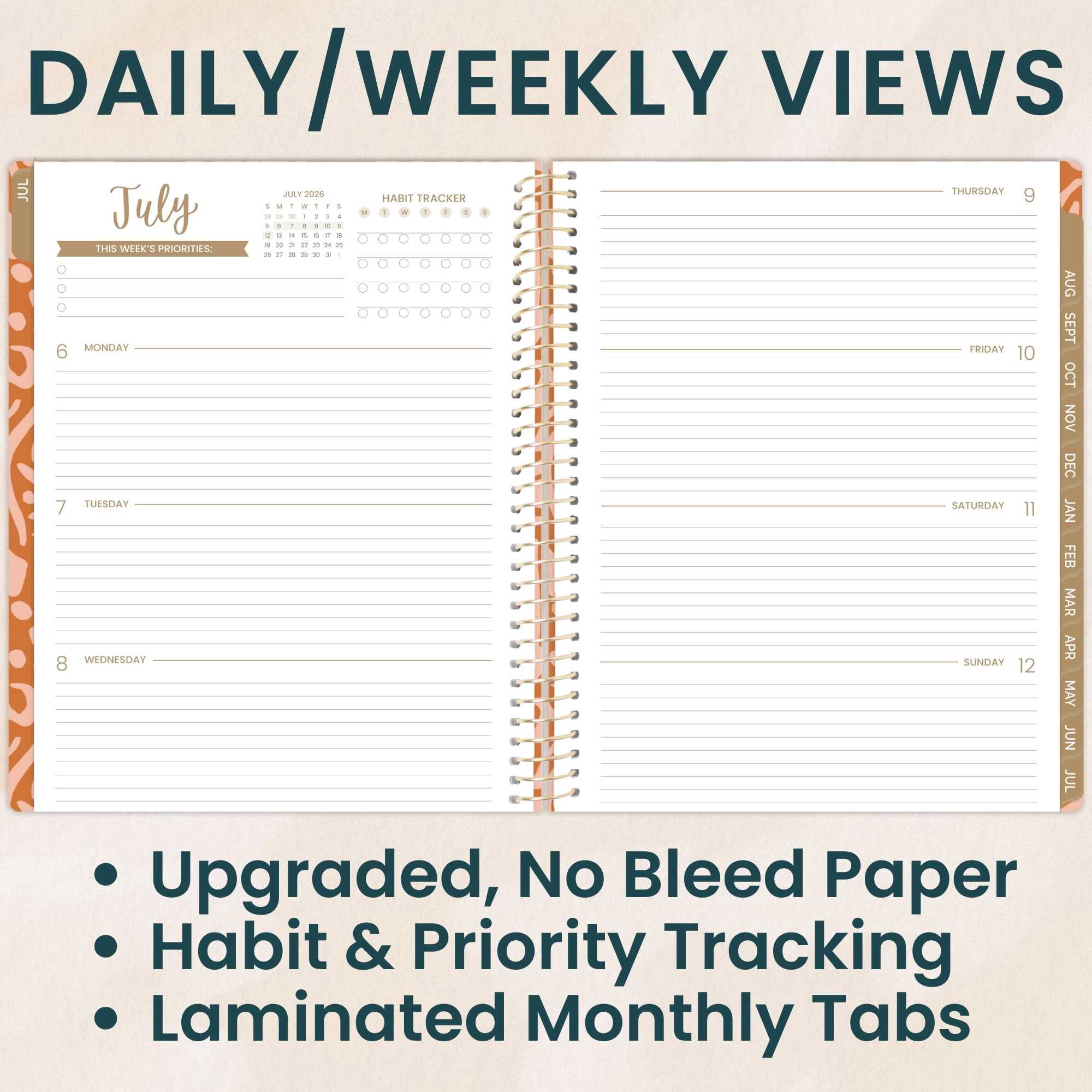 bloom daily planners 2026-2027 Academic Planner, 13 Month Monthly & Weekly, 8.5" x 11" Soft Cover, Stickers Included, Moments of Grace