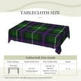 thumbnail image 6 of Rectangle Table Cloth, Scottish Clan Macdonald of The Isles Tartan Plaid Resistant Washable Tablecloth Decorative Table Cover for Dining, Indoor and Outdoor, 6 of 6