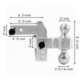 thumbnail image 2 of Adjustable Trailer Hitch Aluminum Trailer Hitch Ball(2", 2-5/16") Trailer Hitche 4 Inch Drop/Rise Trailer Hitch 2 inch Receiver, 2 of 9