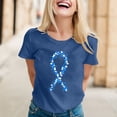 thumbnail image 2 of YDLCAFD T-Shirt Imprimé à Manches Courtes Col Rond pour Femmes de Pâques, 2 of 4