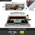 thumbnail image 3 of Pickup Car Window Stickers Decal Rear Window Decals for Trucks One Way Visual Waterproof Truck Back Window Tint Decal Graphic Perforated Vinyl Truck Stickers 66X 22inch Mountain Bison Landscape, 3 of 6