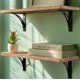 thumbnail image 1 of Estantes de pared Willowy con soporte de acero reforzado para habitación, juego de 2, 1 of 5