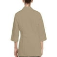 thumbnail image 2 of Panda Uniform by HeedFit Women's 32" 3/4 Sleeve Lab Coat with Multi-Colored Plus Size XL Khaki, 2 of 6