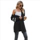 thumbnail image 1 of Cárdigan de Larga con Abertura Frontal para Mujer Negro XL, 1 of 8