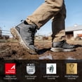 thumbnail image 2 of NORTIV 8 Men's Waterproof PRO Hiking Boots Lightweight Outdoor Trekking Camping Climbing Shoes for All Day Comfort Armadillo FieldLite, 2 of 8