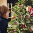thumbnail image 2 of Bola de Navidad de Espuma con Colgante de Café de Sexos Opuestos, Purpurina, Polvo Adhesivo, Bola Colgante para Árbol de Navidad, Decoración, Adornos, Arreglo, 2 of 7
