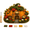 1# Pumpkin Patch, variant on Whimsical Village 3D Fabric Poke Art Kit (Snail Mail), No Sew Cottage Craft Art Kit with Illustrated Guide, Relaxing Creative Hobby for Adults Home Decor Gift(Moon Moth)