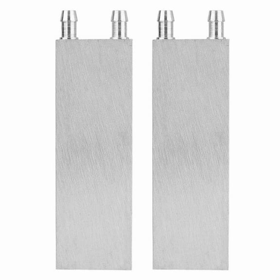 2X Aluminum Water Cooling Block 80X40X12mm Cooler for Computer CPU Radiator