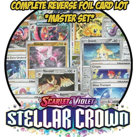 Pokemon Stellar Crown – Complete Reverse Holo Card Lot