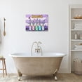 thumbnail image 2 of Purple Lavender Bathroom Wall Art Farmhouse Lavender Flower Pictures Wall Decor Country Rustic Floral Inspirational Canvas Painting Modern Home Framed Artwork For Office Bedroom 12"X 16", 2 of 7