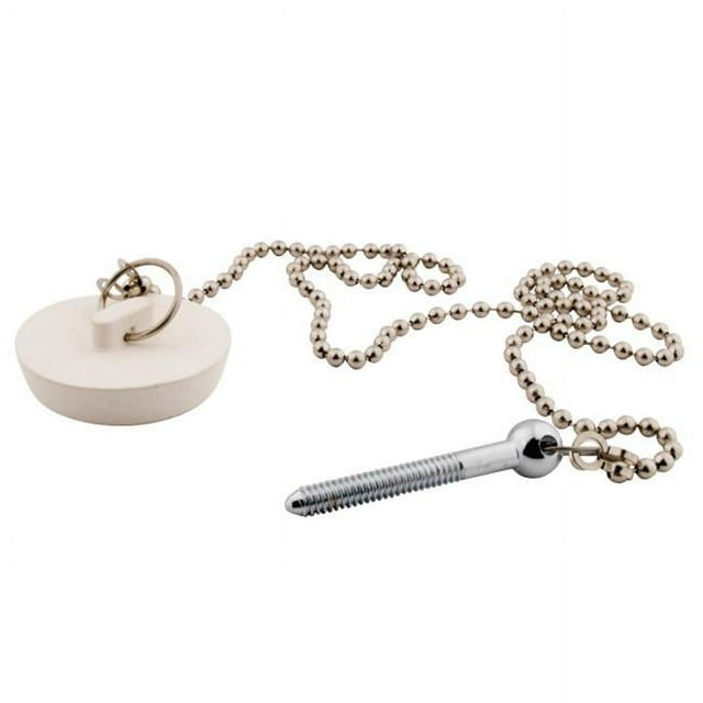 Kingston Brass CC2111 Zinc Rubber Stopper, Chain & Attachment for CC2091 - Polished Chrome