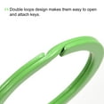 thumbnail image 4 of Unique Bargains Split Keychain Rings, 30mm/1.2inch Round Flat Key Holder, Green, 24Pcs, 4 of 5