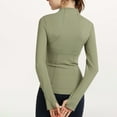 thumbnail image 5 of Frostluinai Womens Workout Zip Up Jackets Long Sleeve Slim Fit Athletic Jackets Solid Color Comzy Jacket Lightweight Hiking Jackets with Pocket, 5 of 6