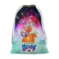 thumbnail image 1 of We Bare Bears Bolsa de regalo con cierre de cinta navideño para decoración de Navidad,50cm×76 cm., 1 of 6