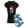 thumbnail image 1 of CafePress - Cute Holiday Penguin - Women's Dark Pajamas, 1 of 1