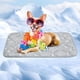 thumbnail image 1 of Tapete Frio para Perros/Gatos, 75*50CM Ultra Grueso Tapete Refrescante para Perro, 4D tapete Fresco para Perro con Tecnología Reduce 3-5°C, Antideslizante y Lavable en Lavadora,Gris, 1 of 9