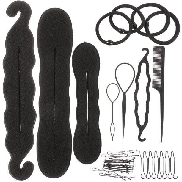 Raindrops 1Jgo Kit De Accesorios Para Peinado Con Herramientas Para Crear Moños Y Peinados Rizados